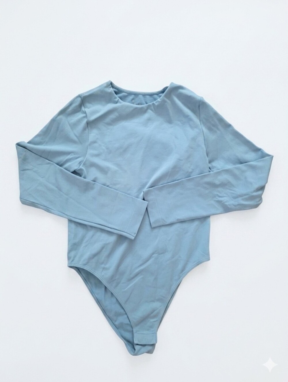 Long Sleeve Light Blue Bodysuit
